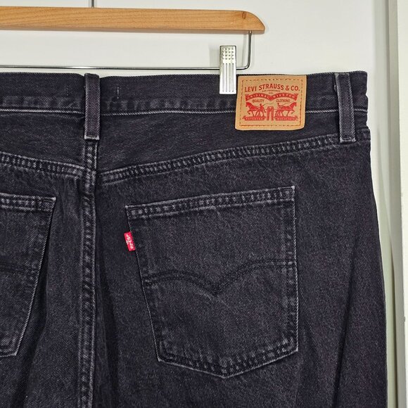Levi's 94 Baggy Retro Straight Leg Jeans Cotton Dark Denim Women's 20W - Picture 9 of 16